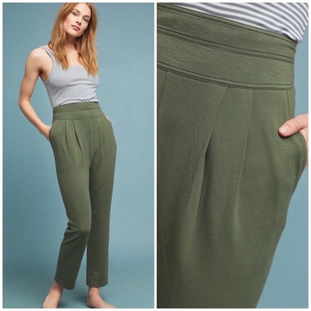 NWT Anthropologie Green Joggers